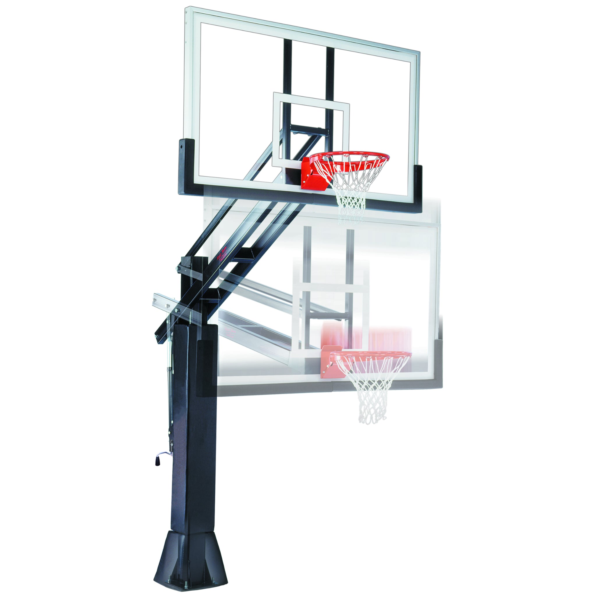 Titan™ Adjustable 72" Bolt Down Basketball Hoop Goal