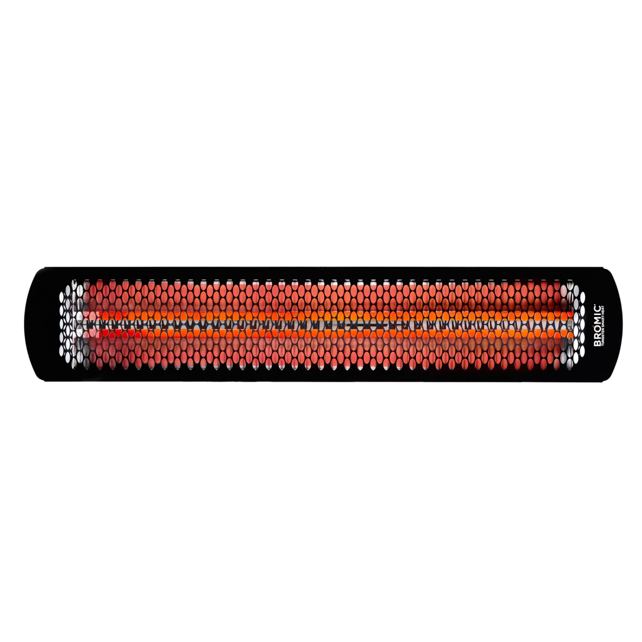 Bromic Tungsten electric infrared heater for patios and terraces in black with single element or dual element