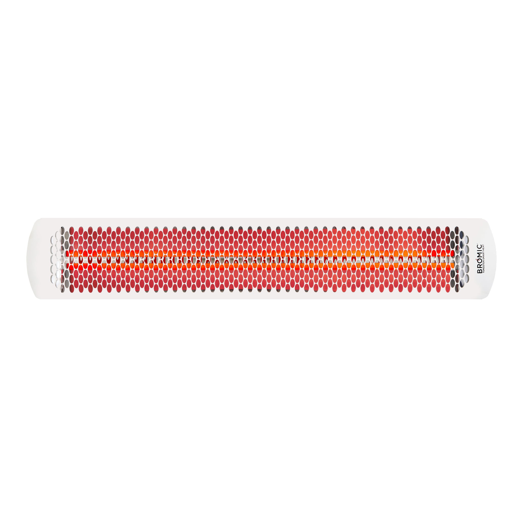 Bromic Tungsten Smart-Heat Electric Outdoor patio heater in white with single or double element