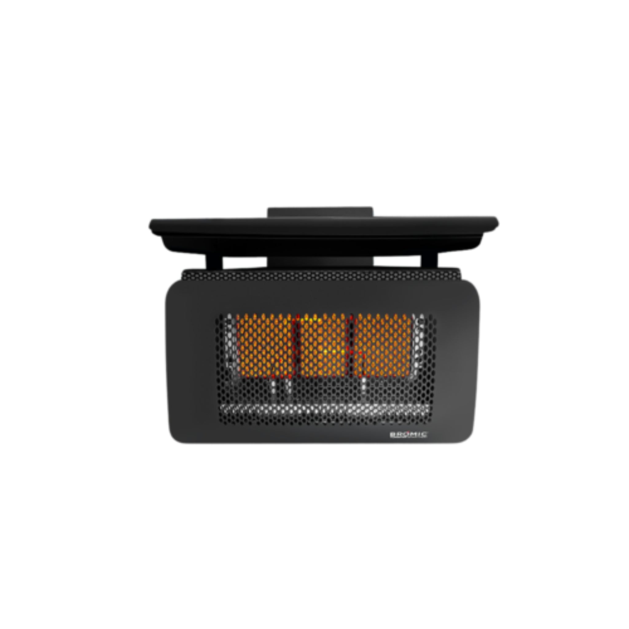 Bromic Tungsten heat deflector designed for covered patio installations