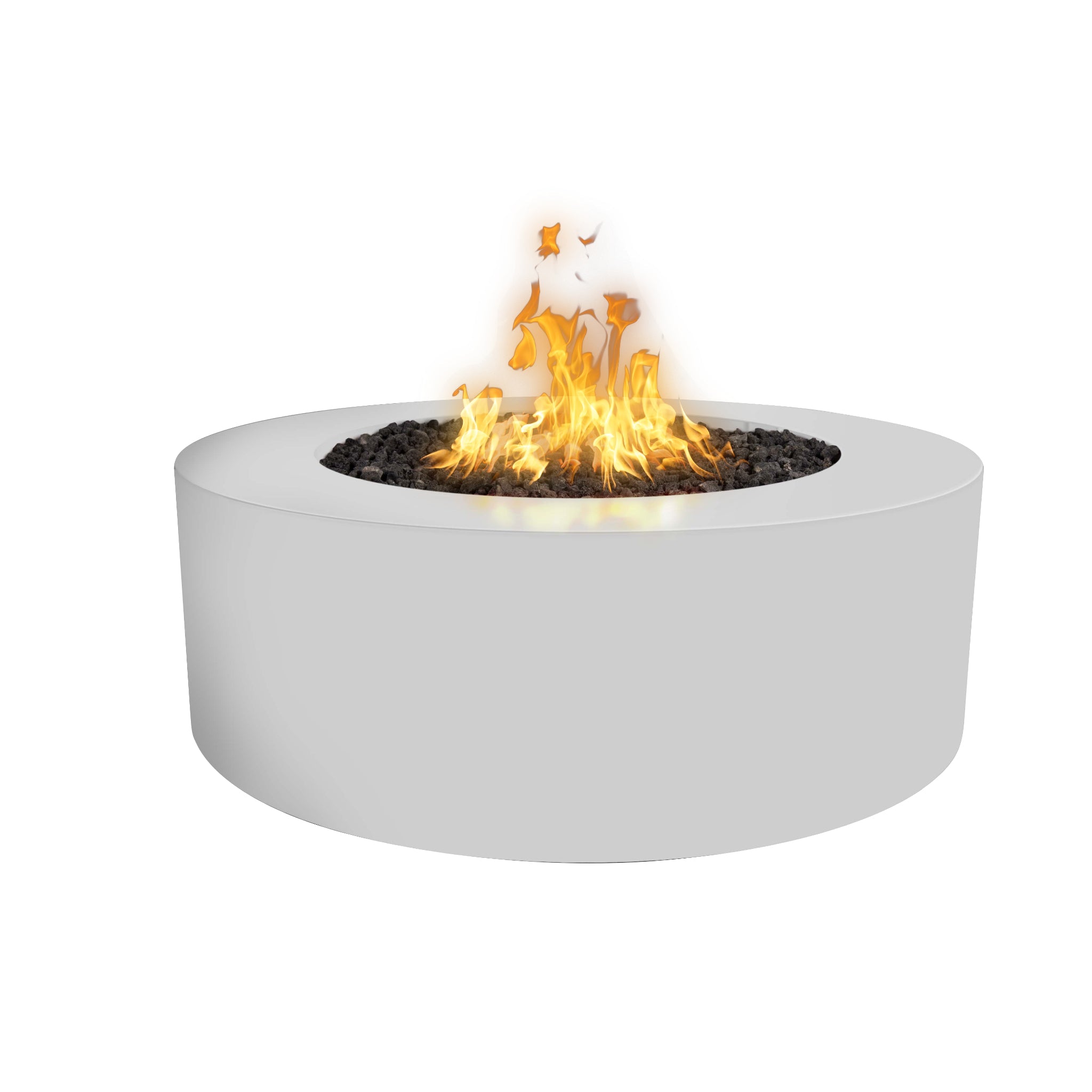 Unity Round Fire Pit, White finish