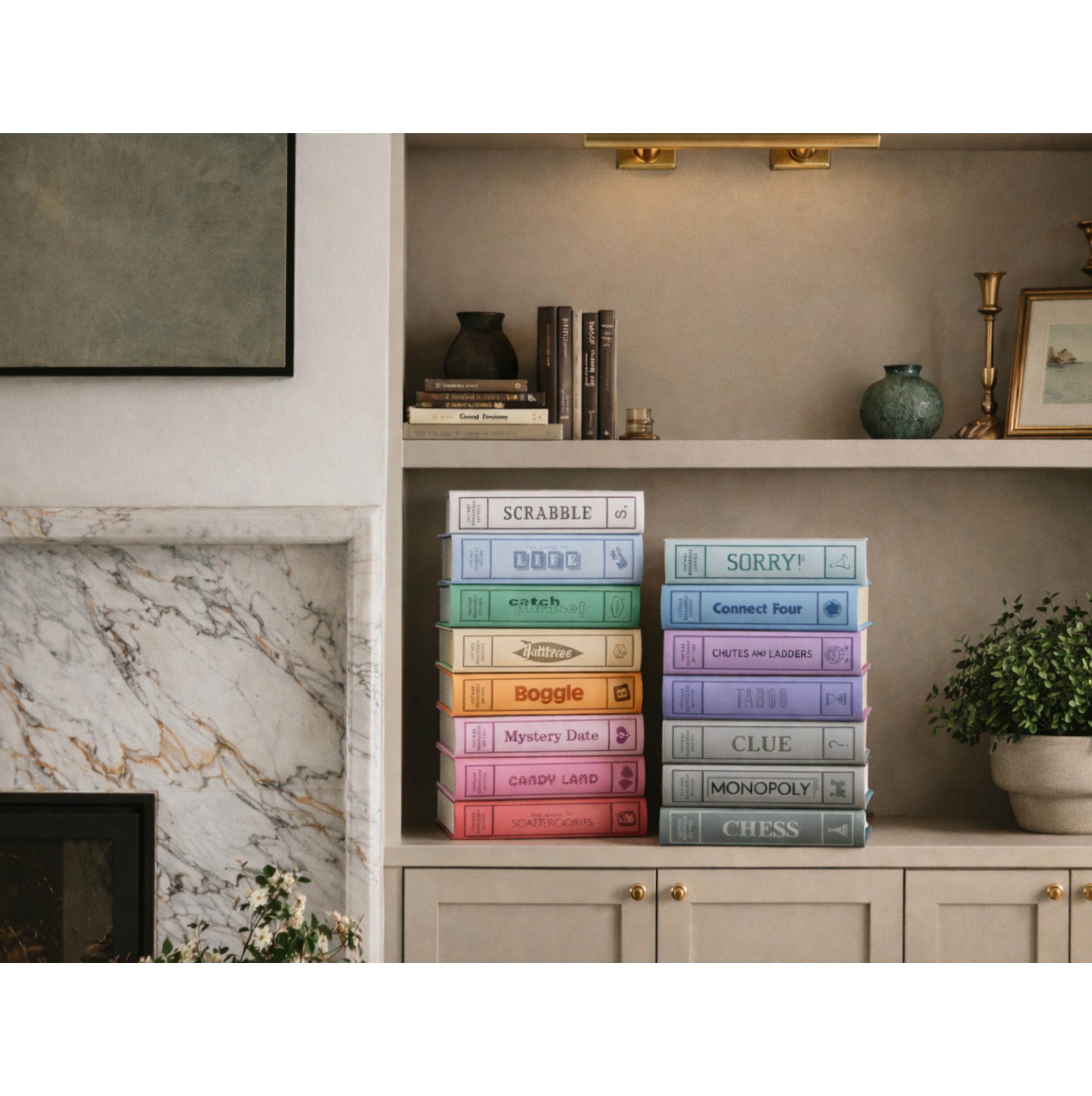 Vintage Bookshelf Games that look like books