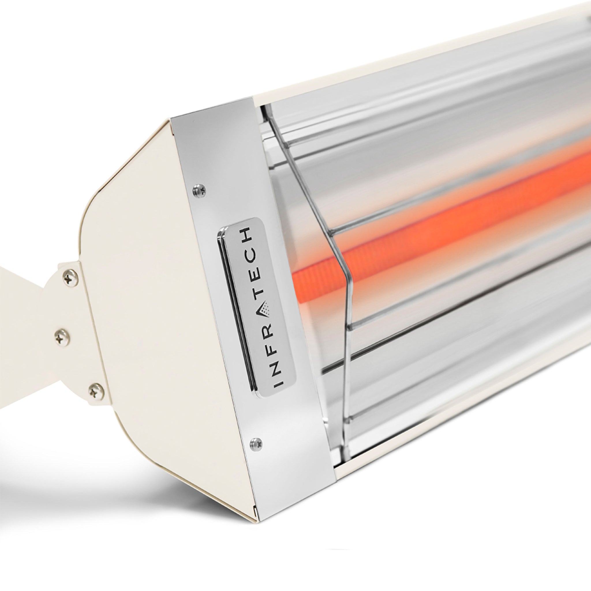 Infratech W and WD Series patio heater single element in biscuit powder coated finish
