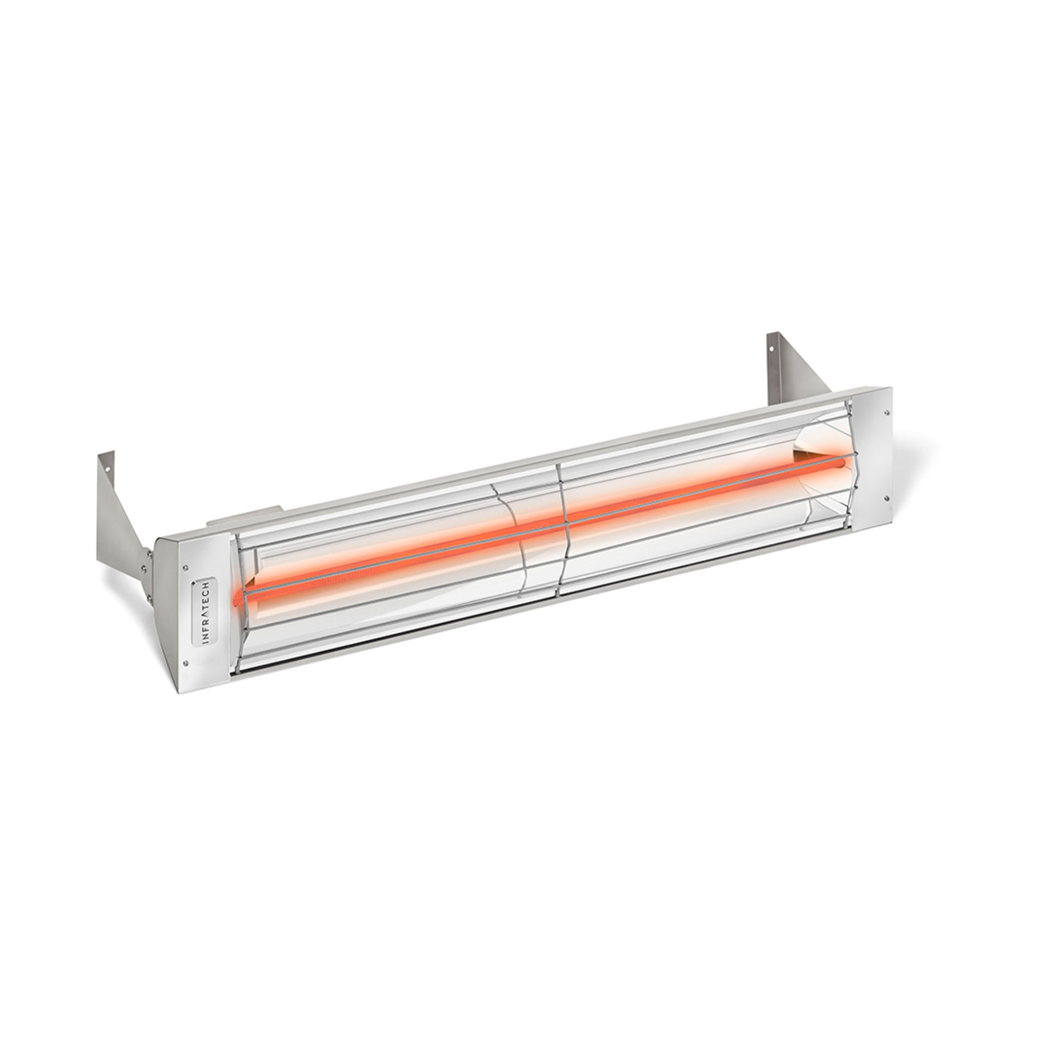 Infratech W20 W Series 2000W infrared electric patio heater wall or ceiling mounted in stainless steel