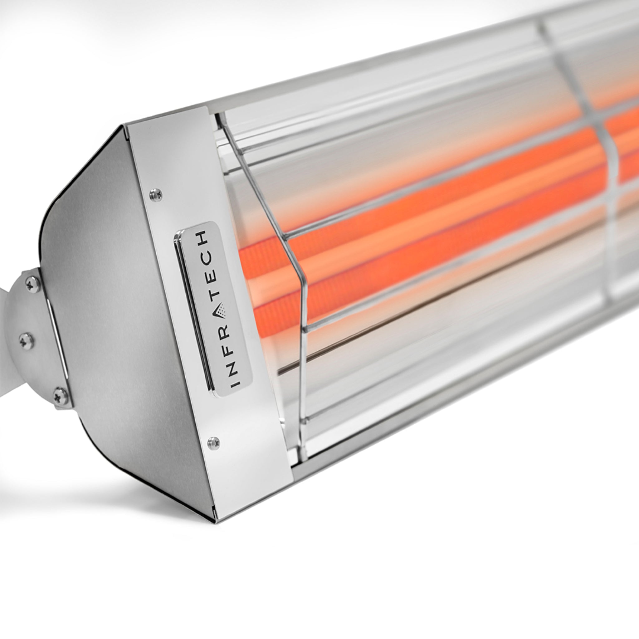 Infratech WD30 WD Series Dual Element 3000W Electric Patio Heater in stainless steel finish