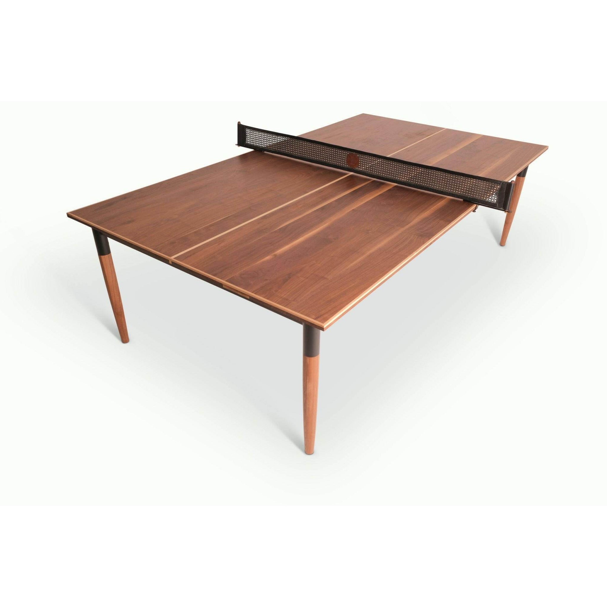 Pong Springs indoor ping pong table with cane net converts to dining table