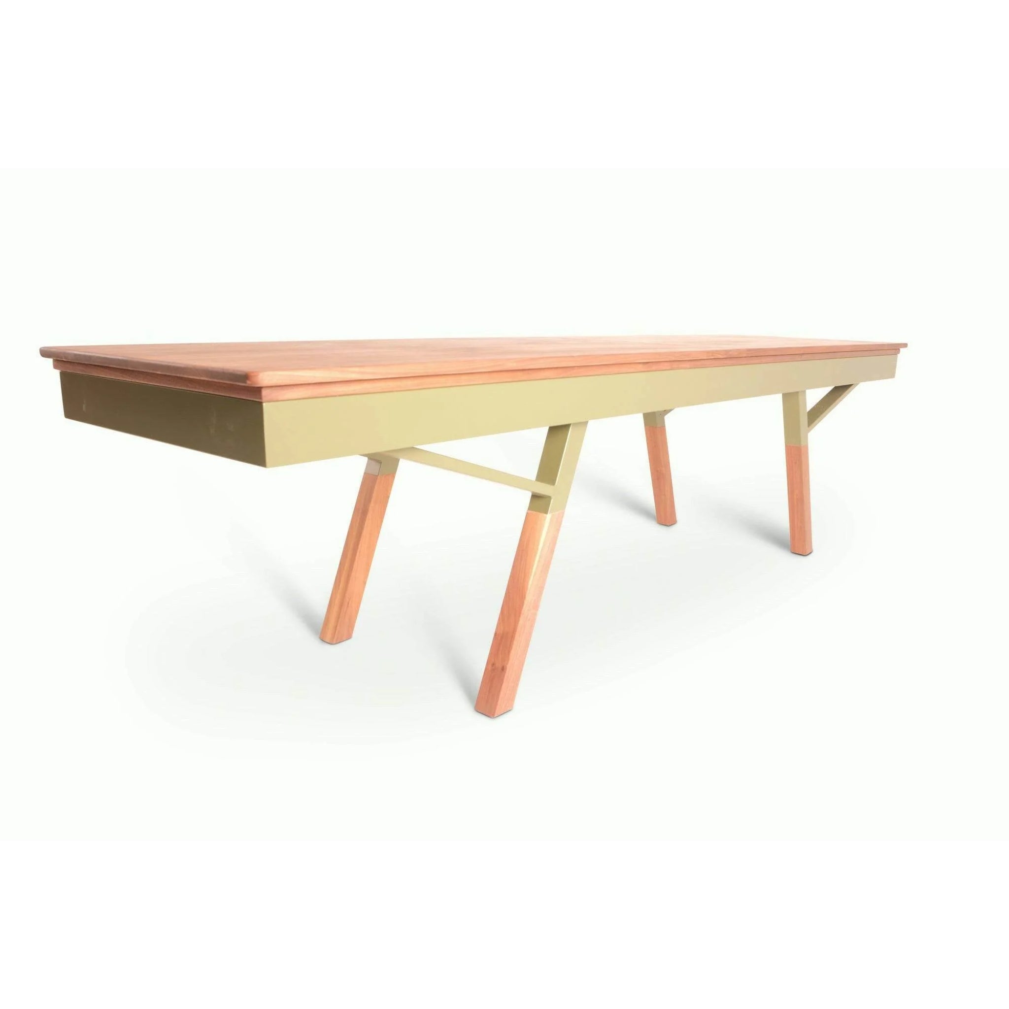 Woolsey shuffleboard conversion top solid wood dining cover