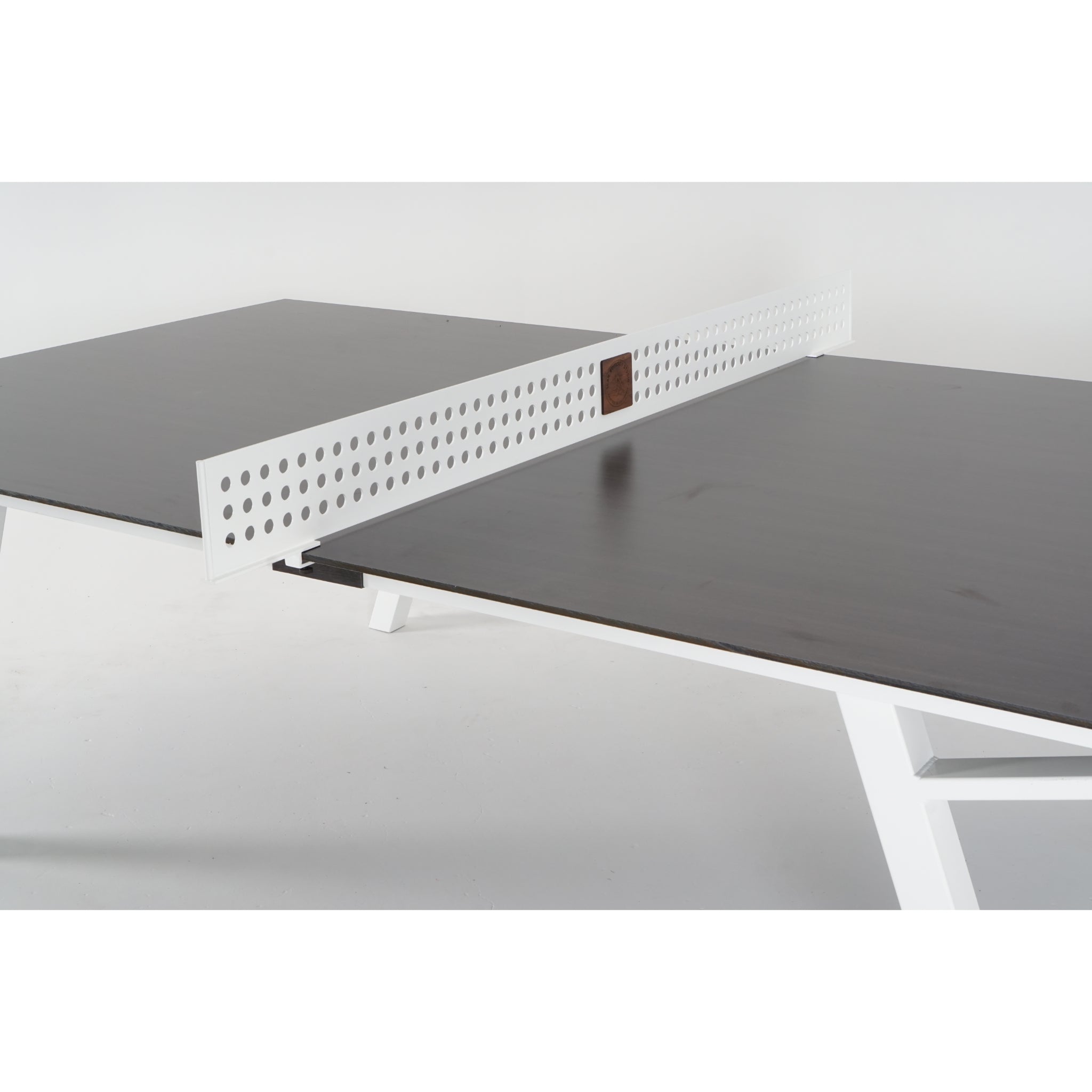 Modern outdoor table tennis table for patio entertaining and backyard recreation