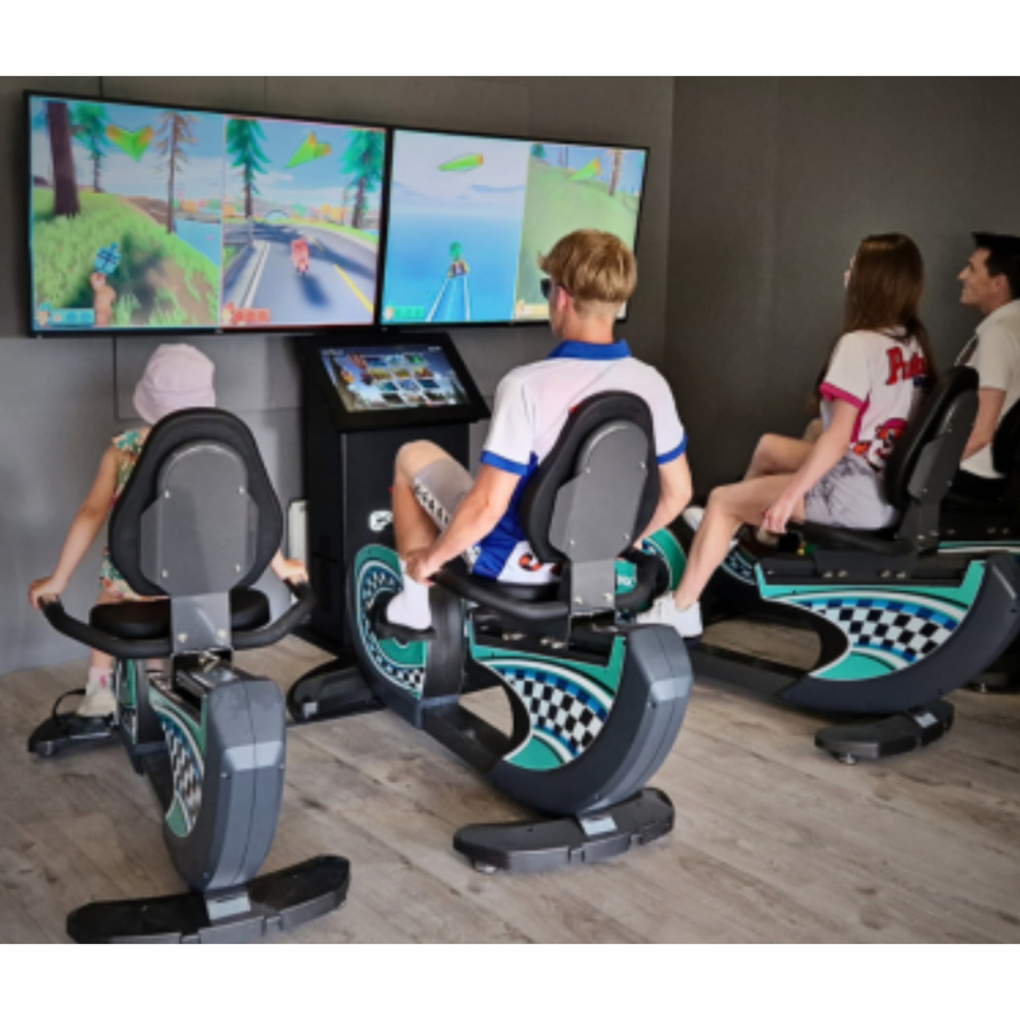 cycloBEAT 3.0 commercial interactive cycling system for resorts and entertainment centers