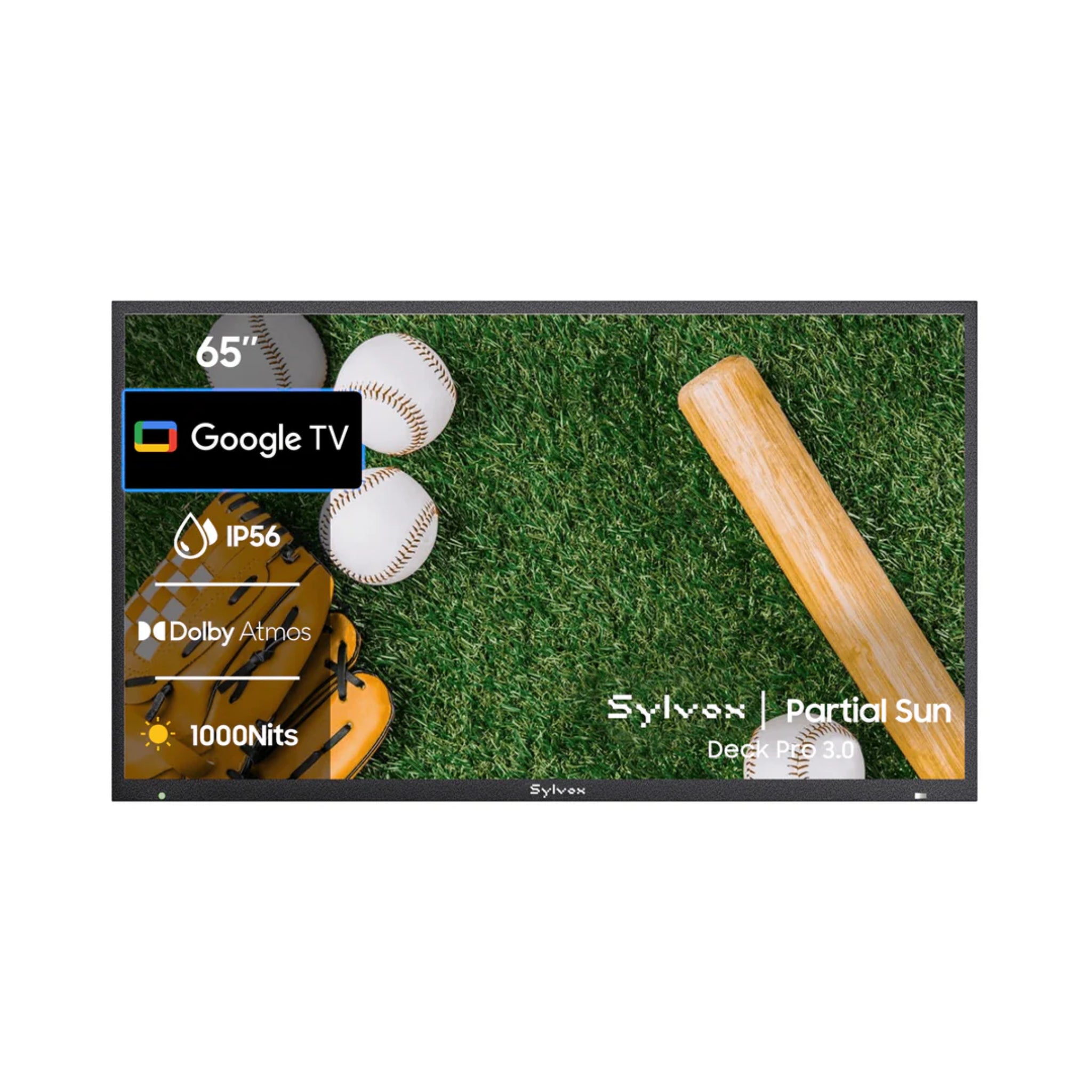 Sylvox 65" Outdoor Waterproof Google TV - Deck Pro 2.0 | Partial Sun Collection -  Outdoor TV -  Sylvox 