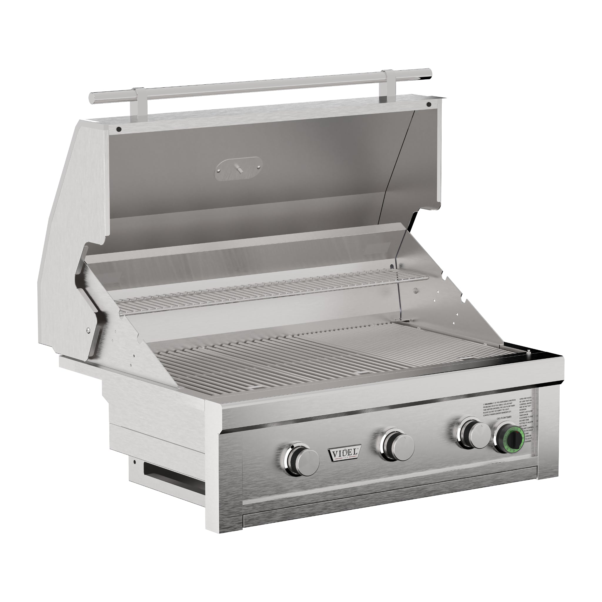 Commercial 36" 3-Burner Grill with Timer | Luxury Outdoor Stainless Steel Grill -  The Outdoor Plus 