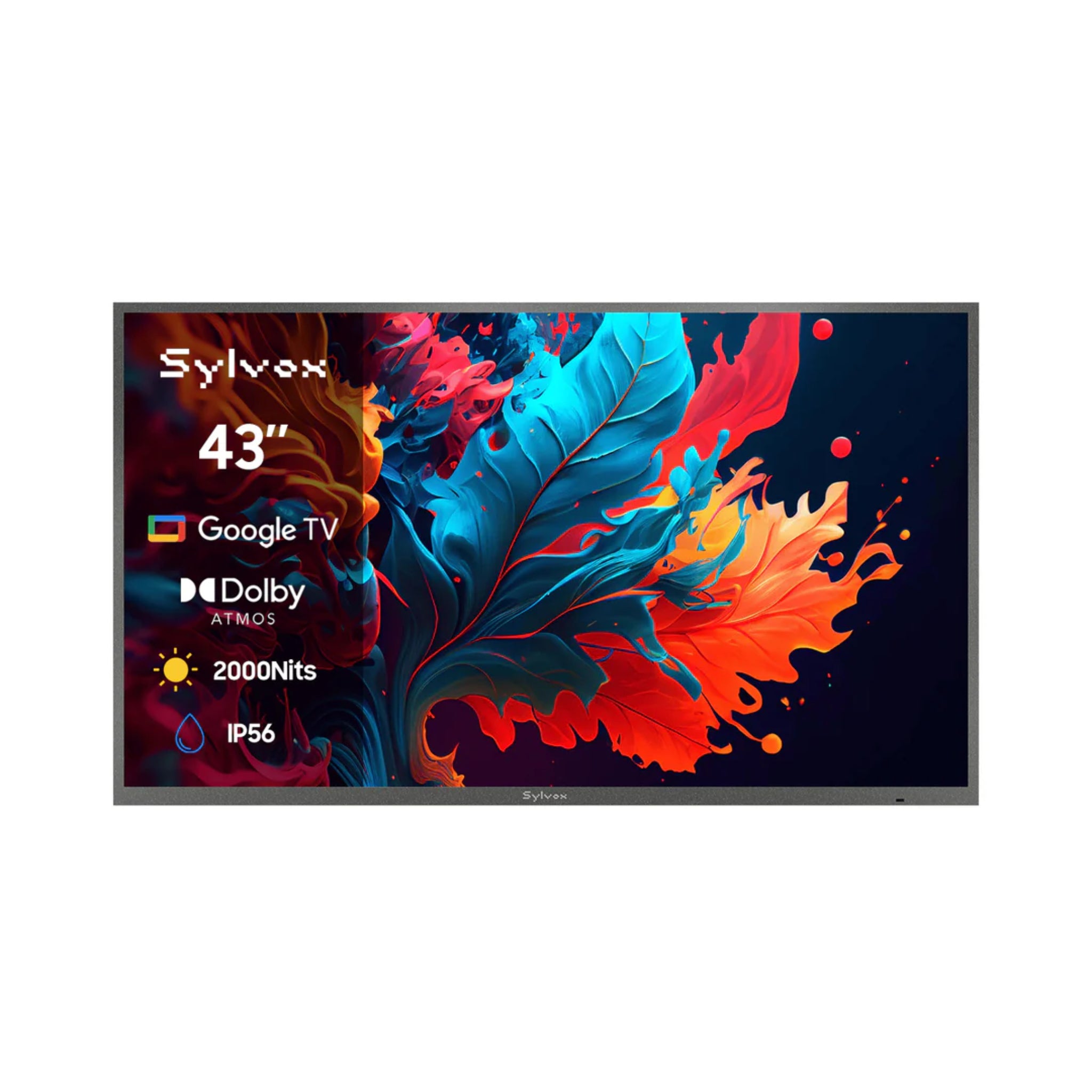 Sylvox 43" Outdoor Waterproof Google TV - Pool Pro Premium QLED 2.0 | Full Sun Collection -  Outdoor TV -  Sylvox 